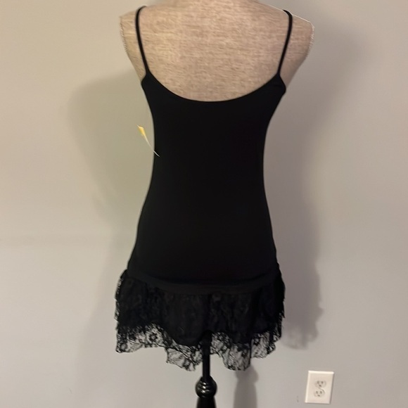 Zara mini dress with lace trim size small like new condition black - Picture 3 of 6